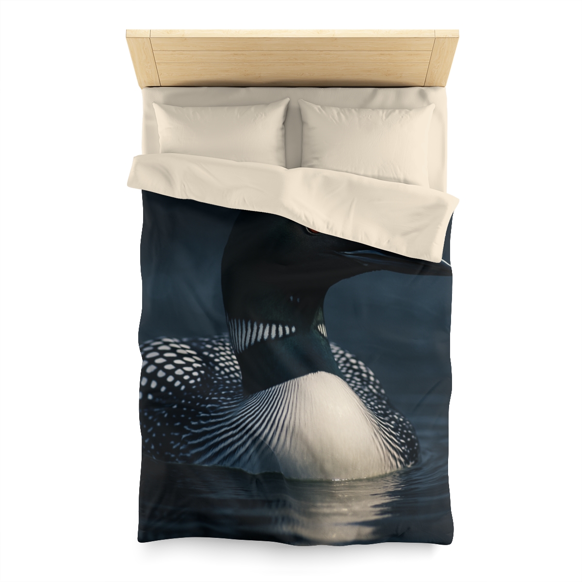Moonlit Chorus Common Loon custom duvets