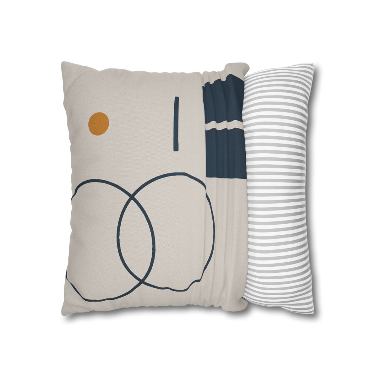 Staggered Rings Over Split Rectangle trendy patterned pillow cases