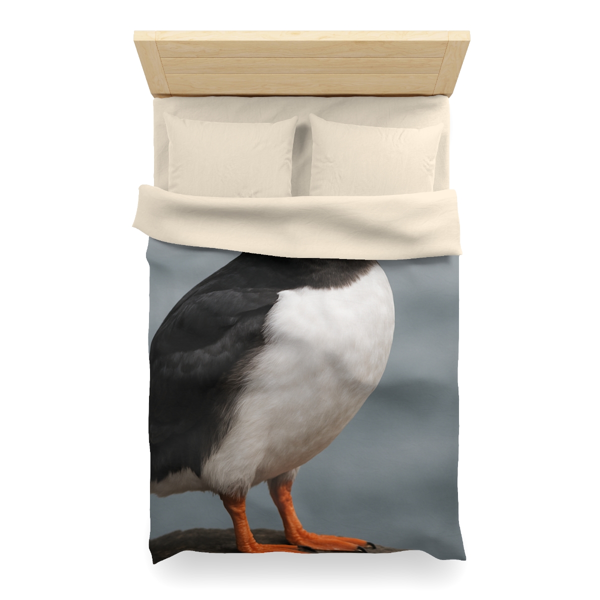 Glasswater Glide Atlantic Puffin soft comforter duvets