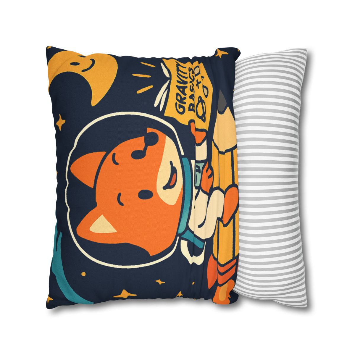 Comet Library Delivery Fox designer print pillow cases