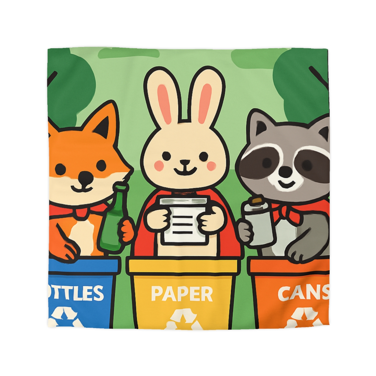 Forest Recycle Rangers unique patterned duvets