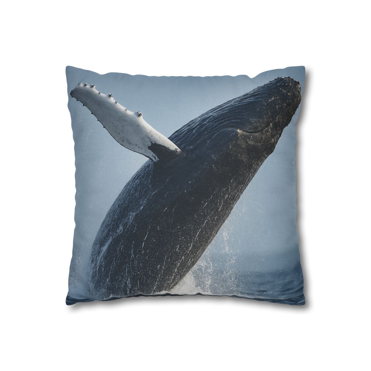 Humpback Whale Rising Calm trendy patterned pillow cases