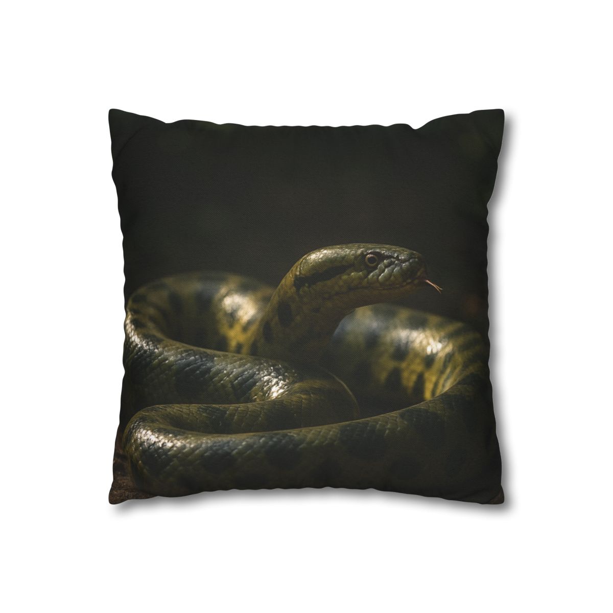 Shadow Ribbon Green Anaconda custom pillow cases