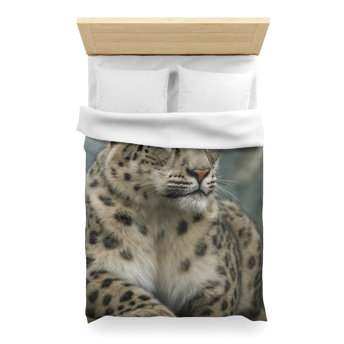 Highland Phantom Snow Leopard unique patterned duvets
