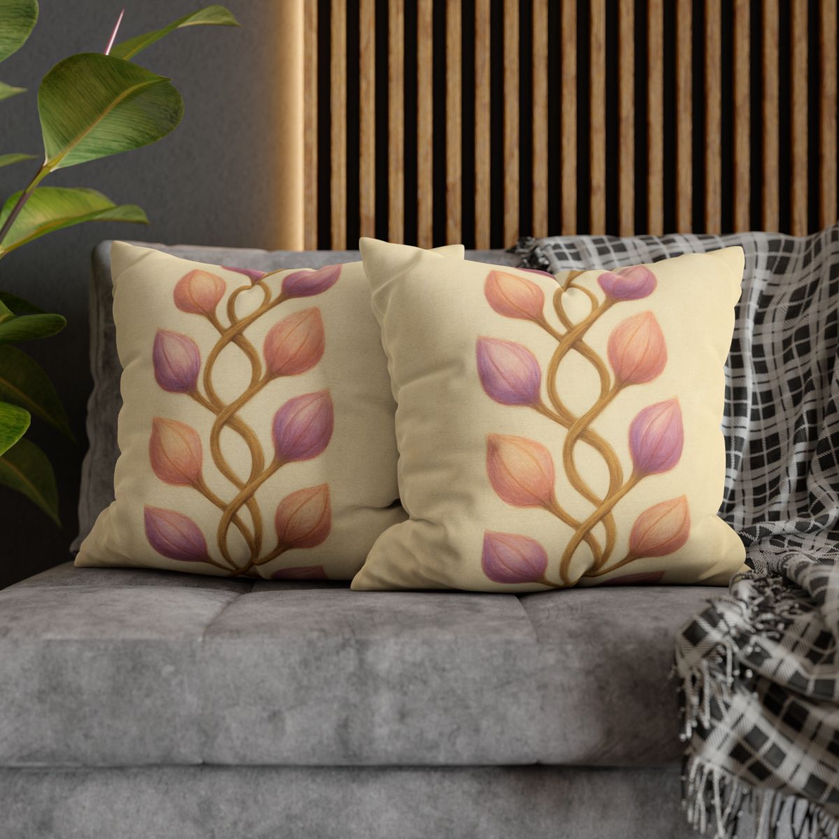 Spiral Bud Helix comfortable bedding pillow covers