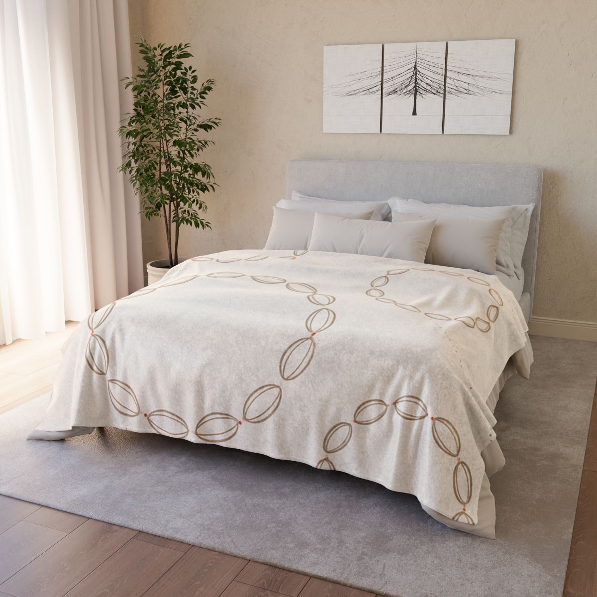 Seed Pod Halo Scatter unique gift blankets