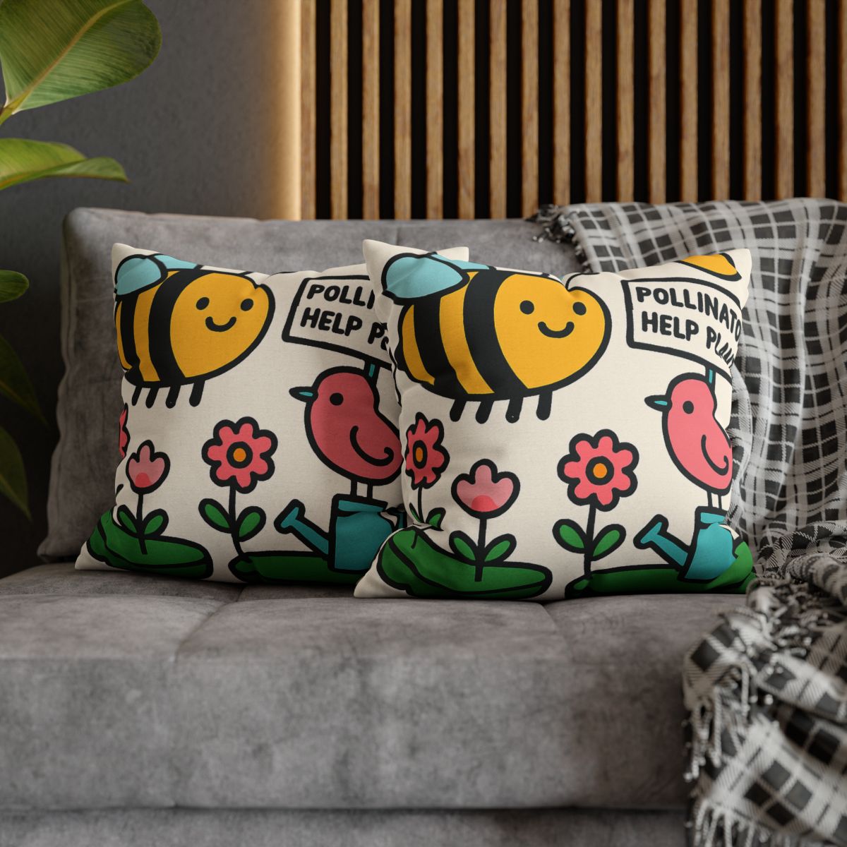 Sky Garden Of Floating Islands And Pollinator Facts personalized pillow covers