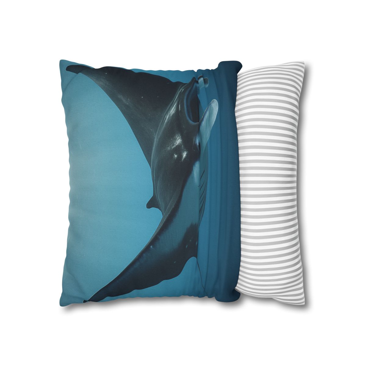 Manta Ray Silent Glide designer print pillow cases