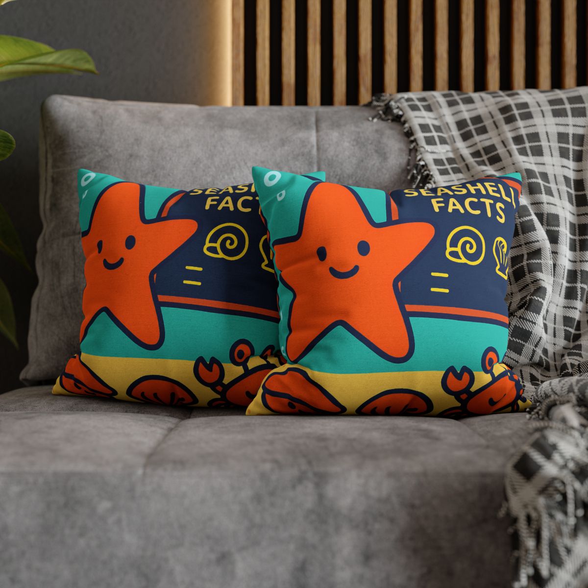 Starfish Science Class stylish decorative pillowcases