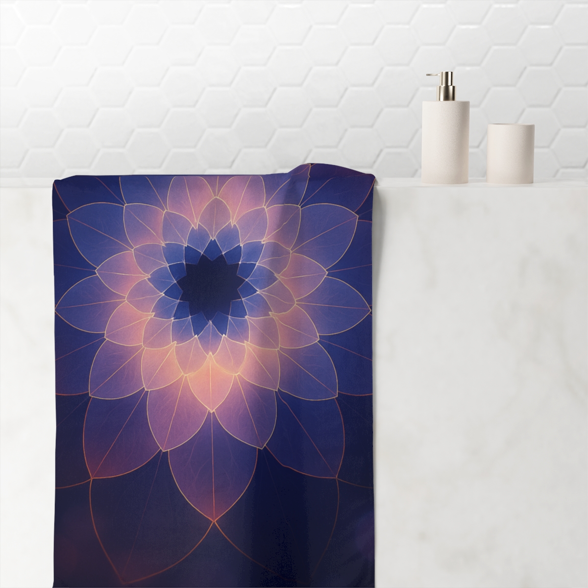 Petal Aperture Kaleidoscope unique gift towels