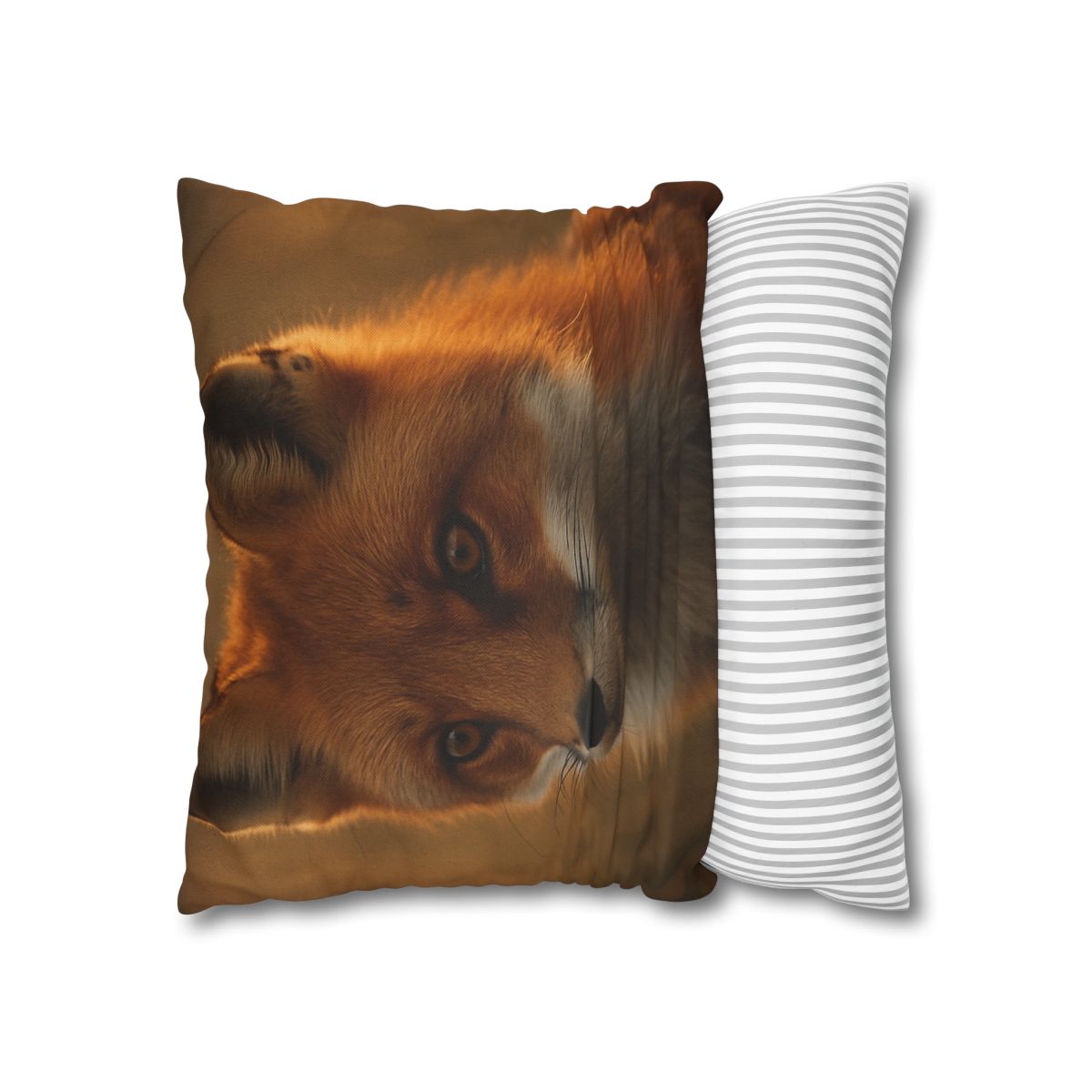 Crimson Whisper Red Fox soft cotton pillow cases