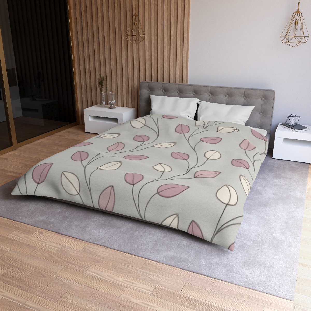 Spiral Bud Cascade soft comforter duvets