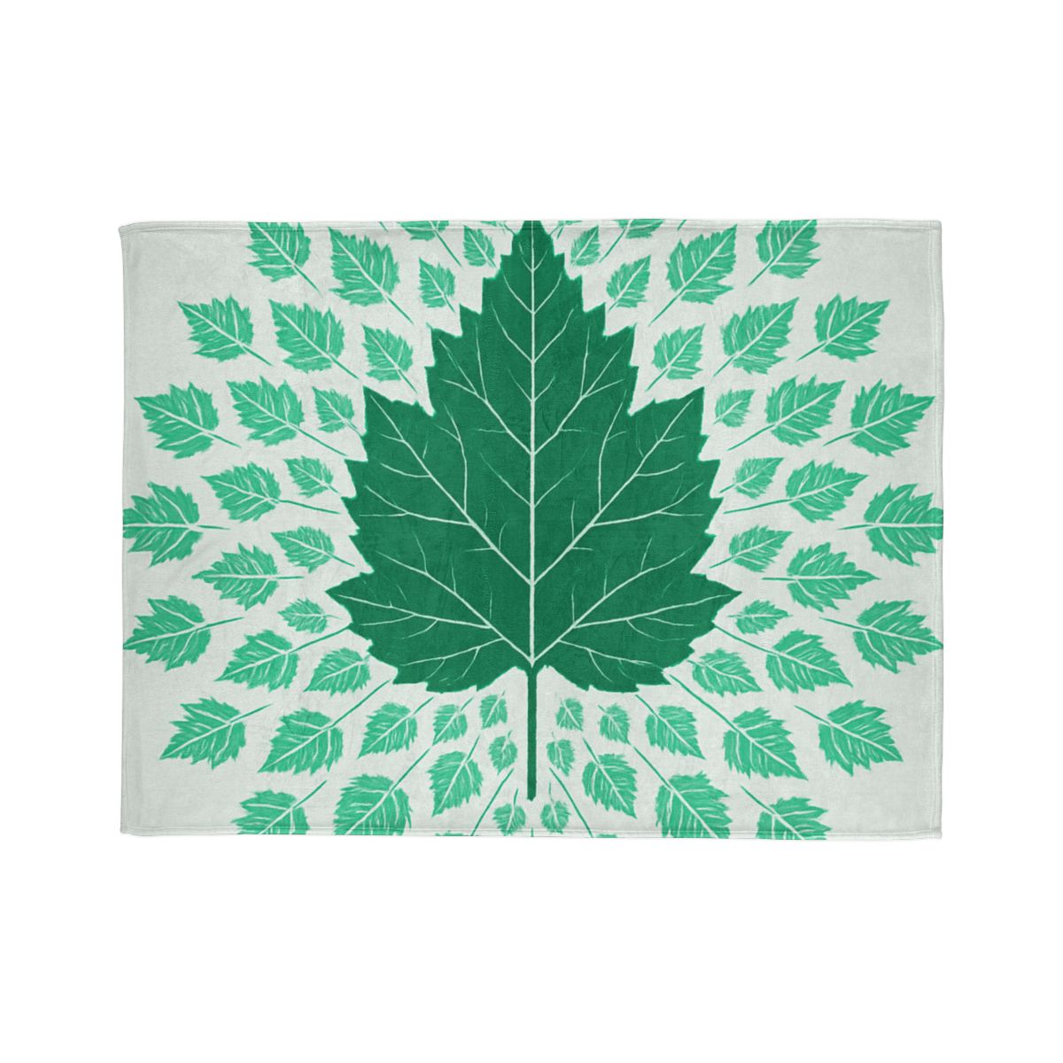 Fractal Leaf Radiance custom blankets