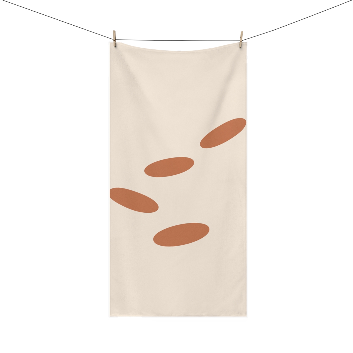Floating Oval Sequence decorative home towels