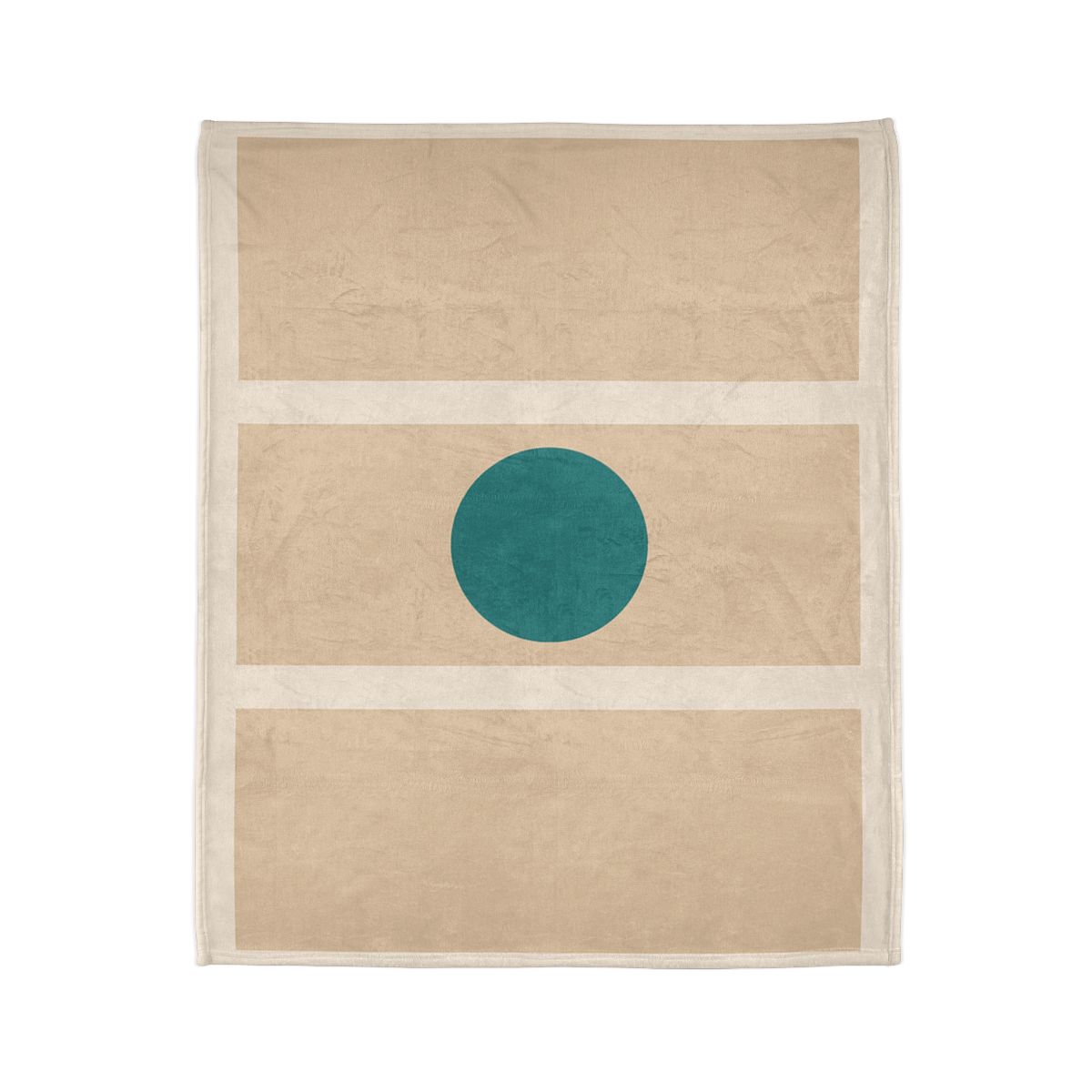 Floating Rectangles With Centered Circle personalized cozy blankets