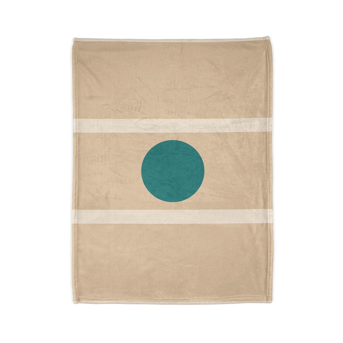 Floating Rectangles With Centered Circle personalized cozy blankets