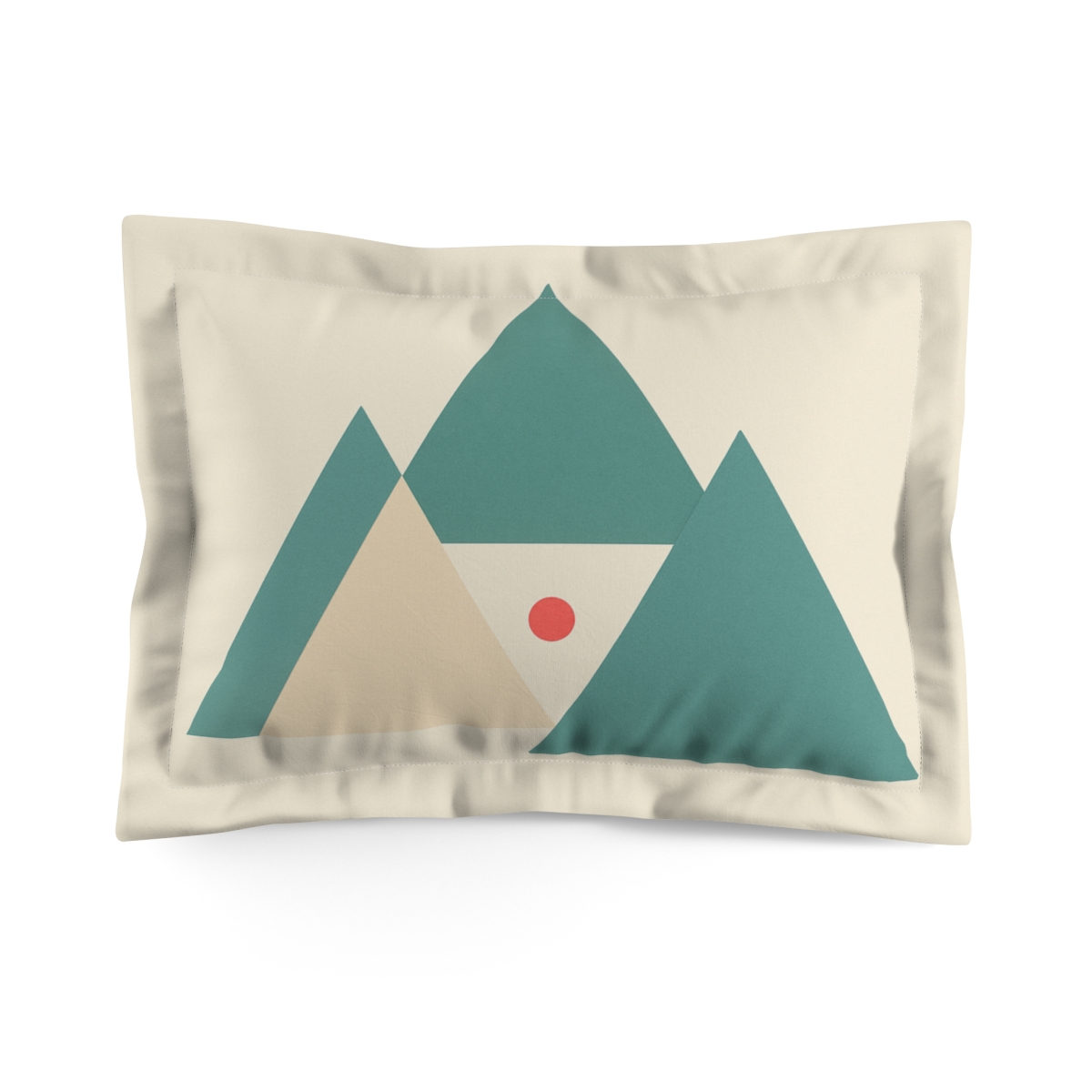 Floating Triangular Cluster designer printed pillows
