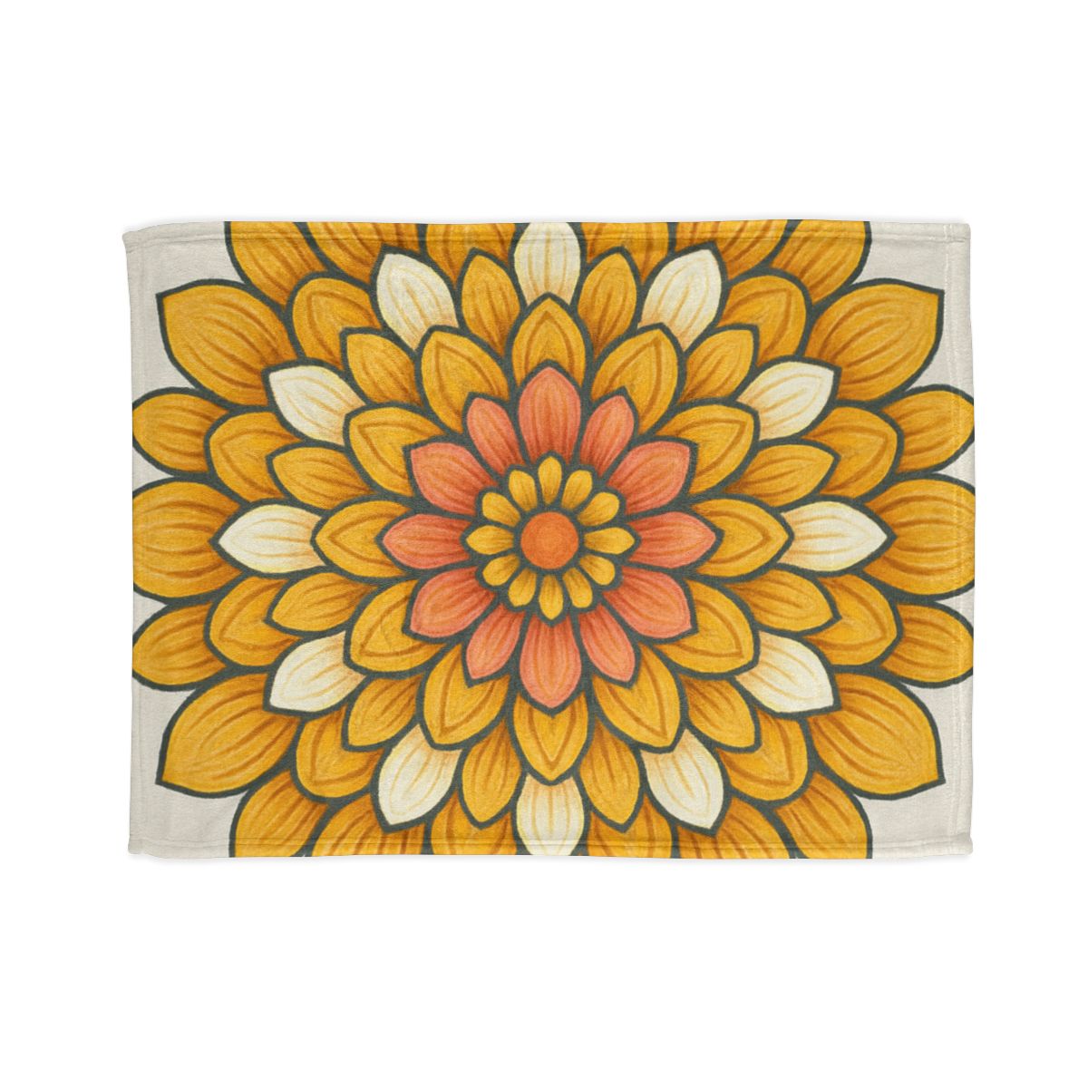 Floret Burst Mandala warm winter blankets
