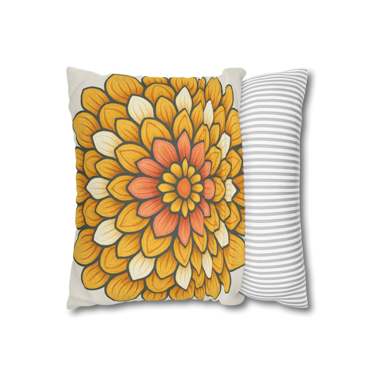 Floret Burst Mandala custom pillow cases