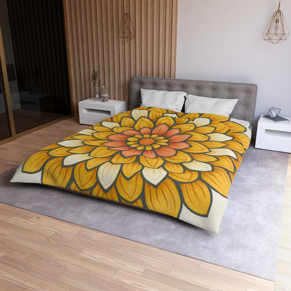 Floret Burst Mandala custom duvets
