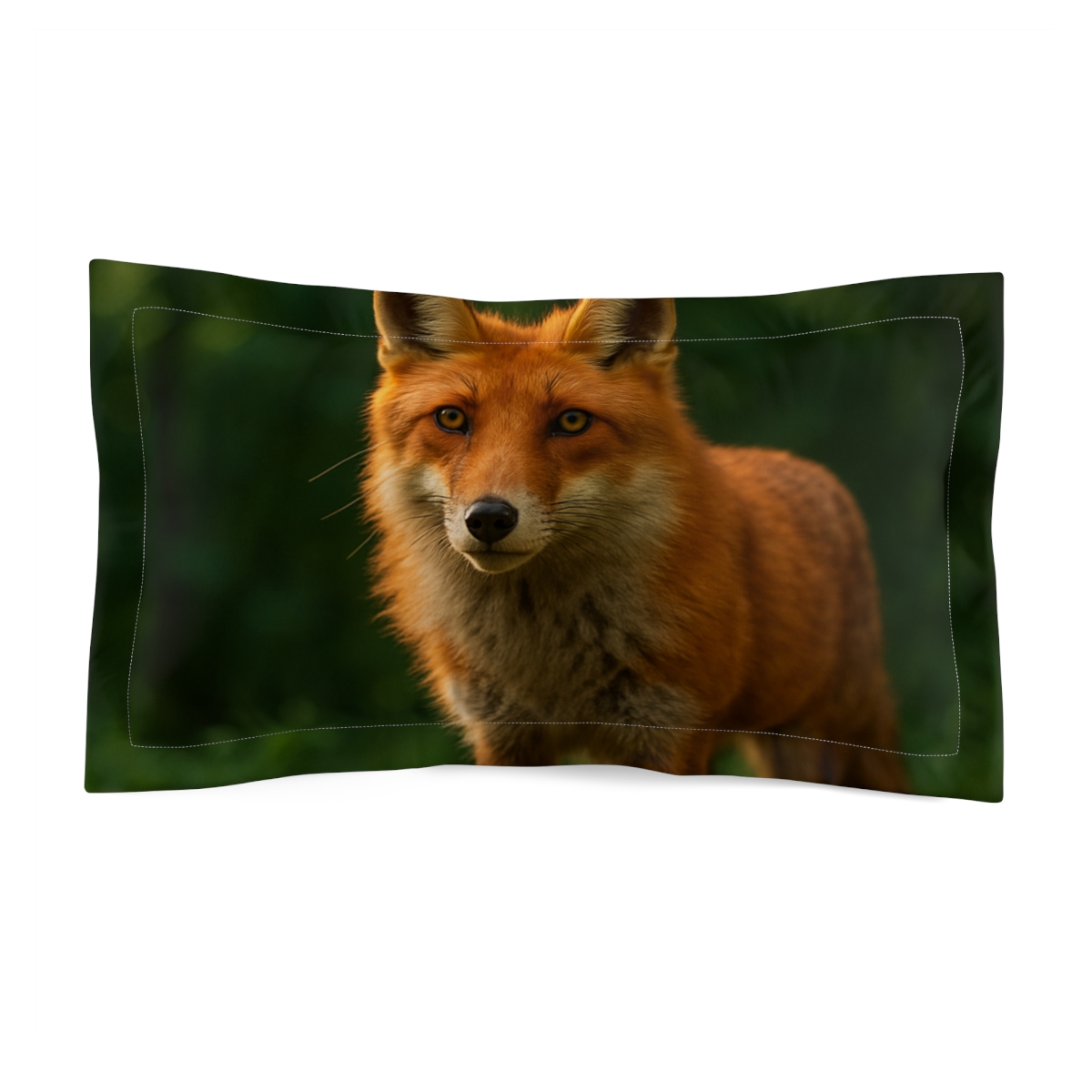 Forest Glimmer Red Fox designer printed pillows