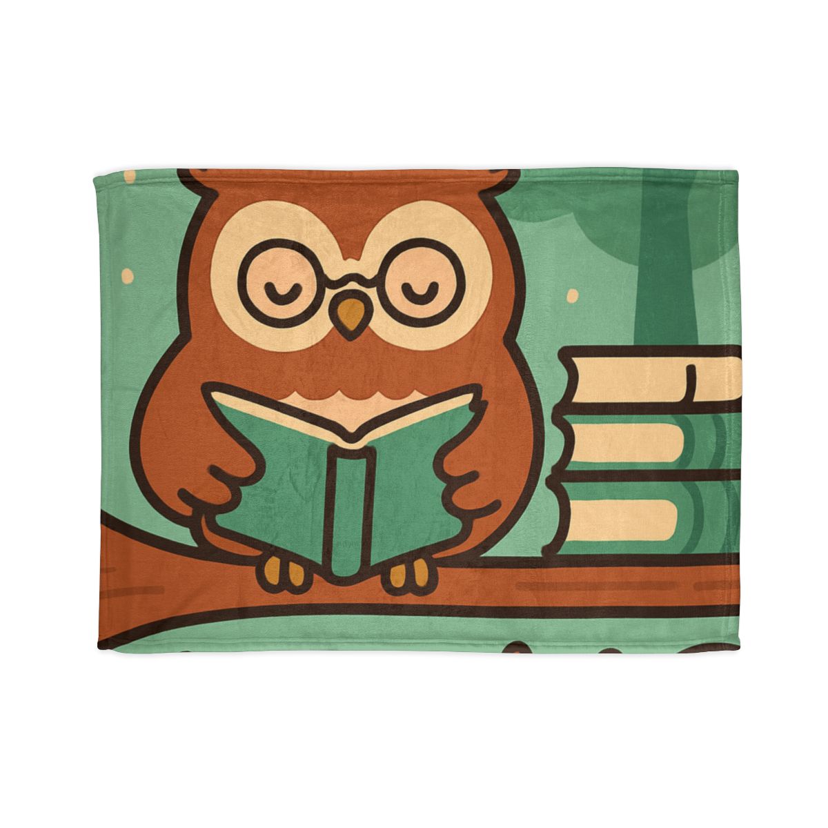 Forest Library Owl unique gift blankets