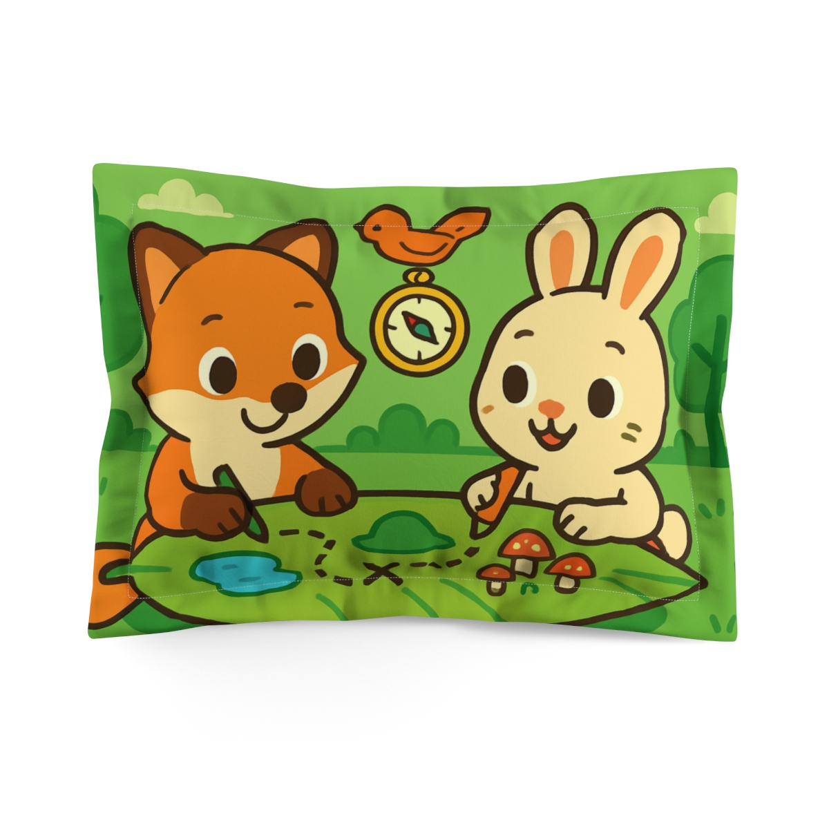 Forest Map Makers Club stylish throw pillows