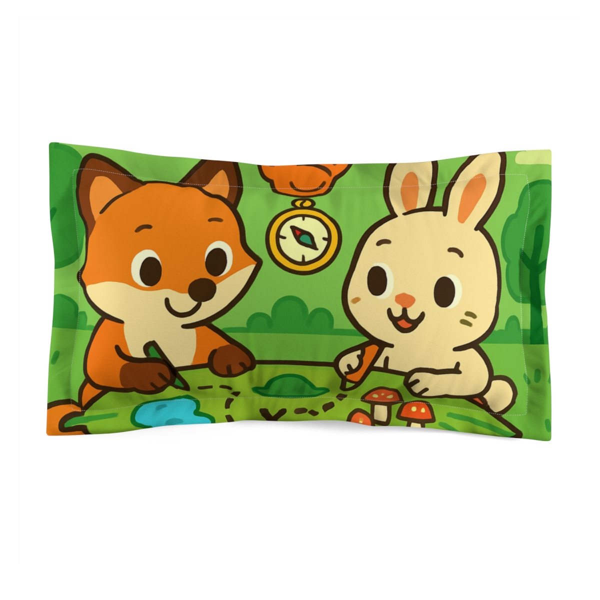 Forest Map Makers Club stylish throw pillows