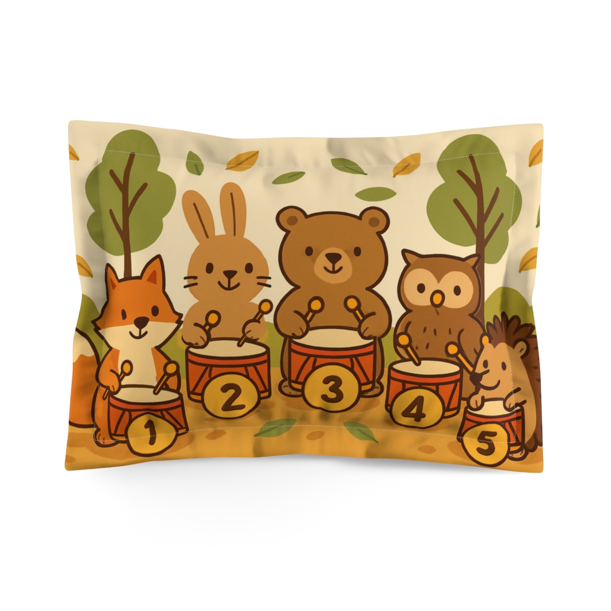 Forest Number Band trendy accent pillows