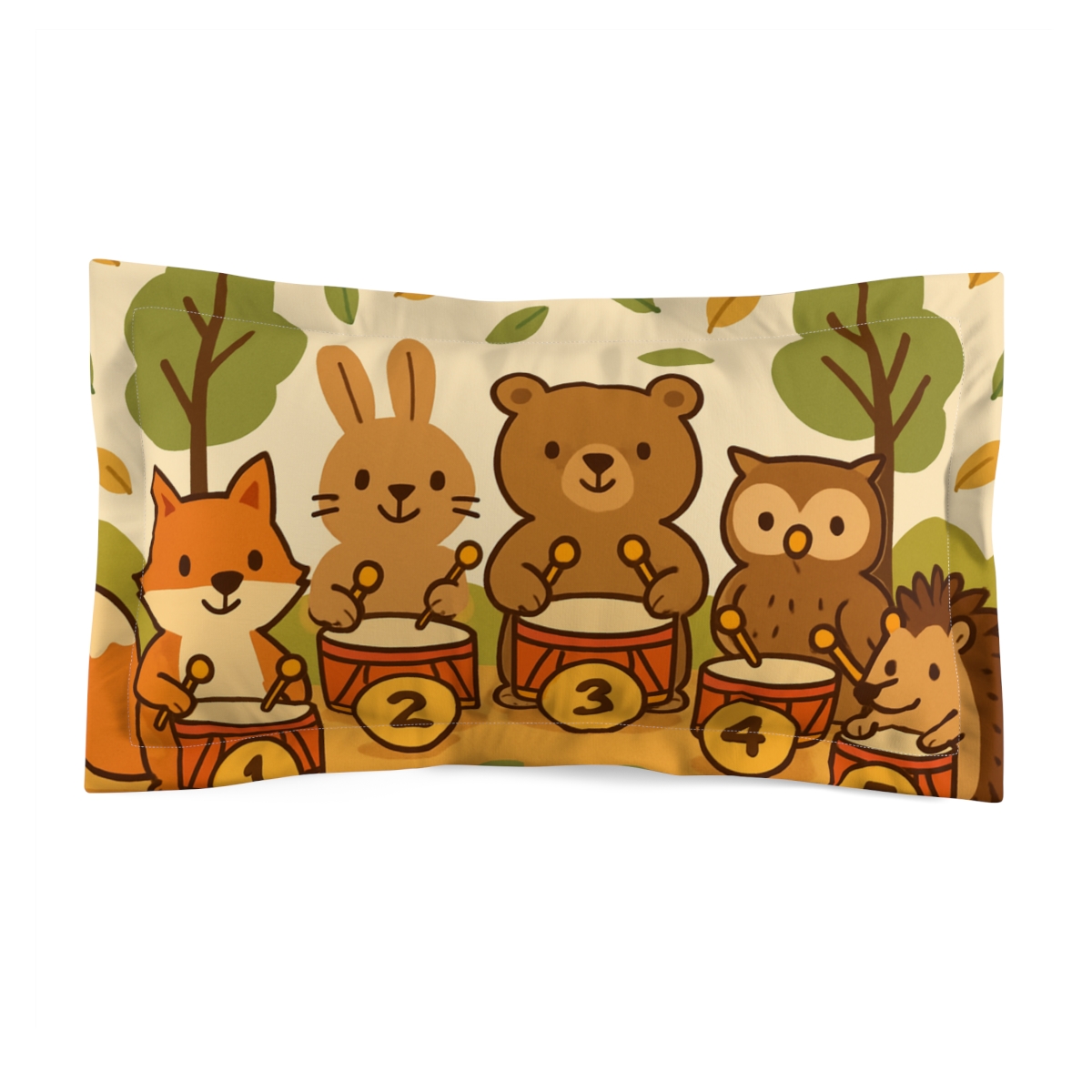 Forest Number Band trendy accent pillows