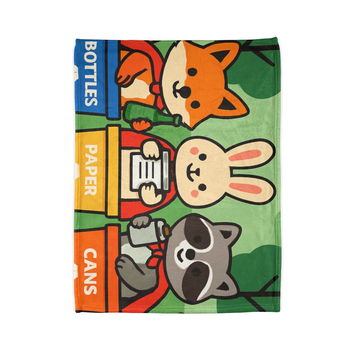 Forest Recycle Rangers stylish throw blankets