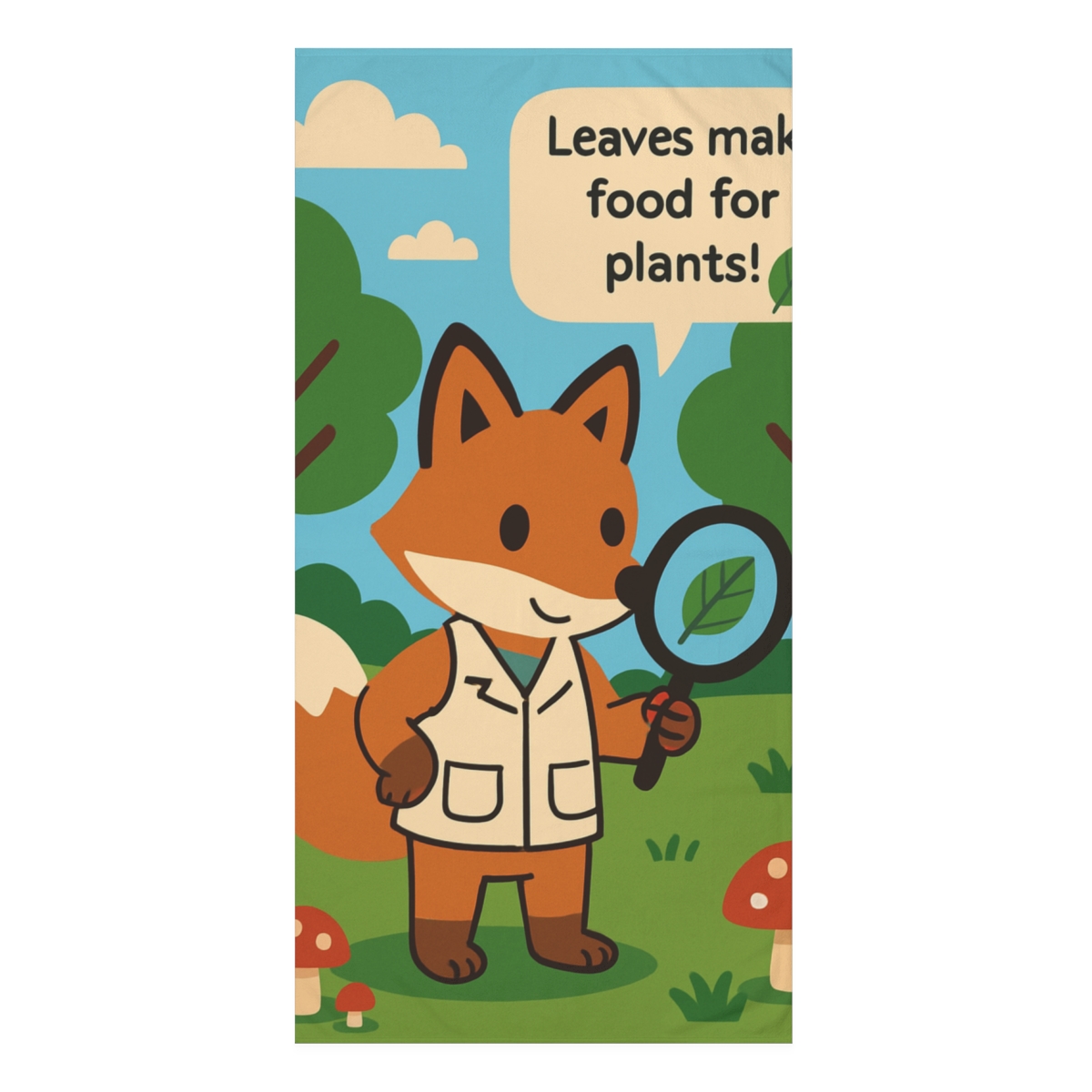 Forest Scientist Fox trendy hand towels