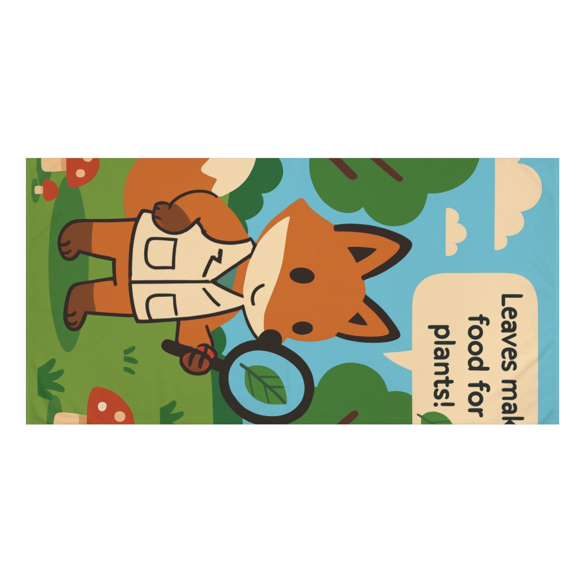 Forest Scientist Fox trendy hand towels