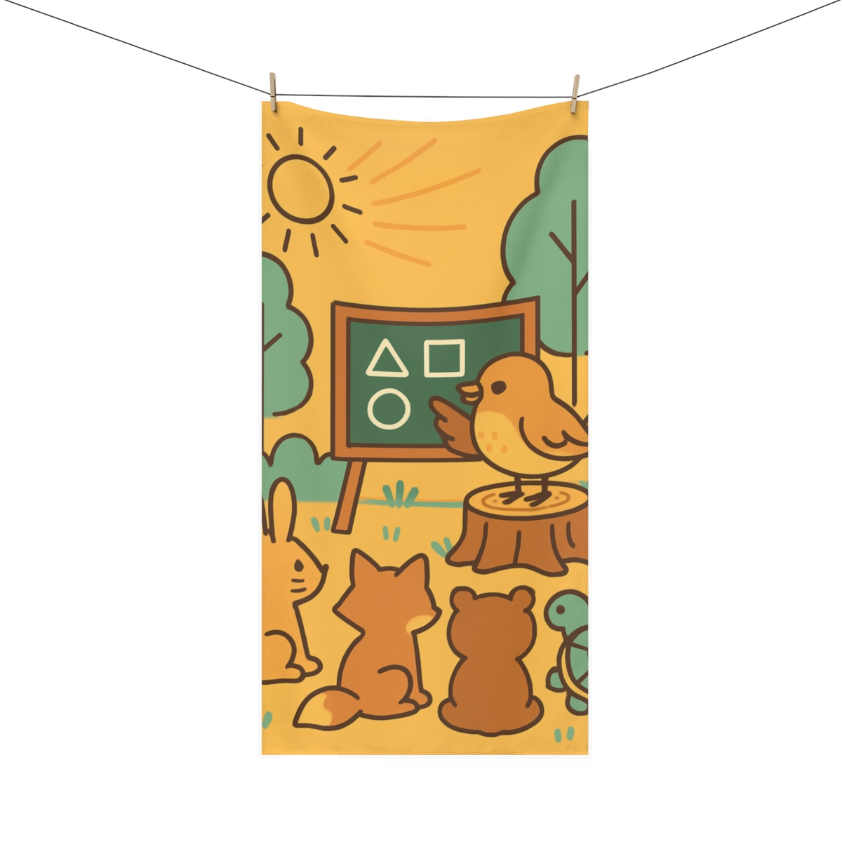 Forest Songbird School comfortable face towels
