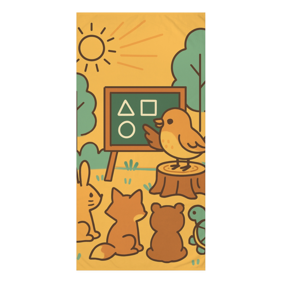 Forest Songbird School comfortable face towels