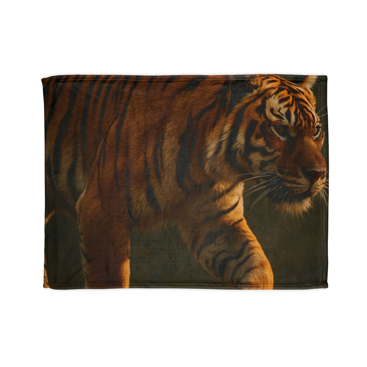 Forest Stalker Bengal Tiger personalized cozy blankets