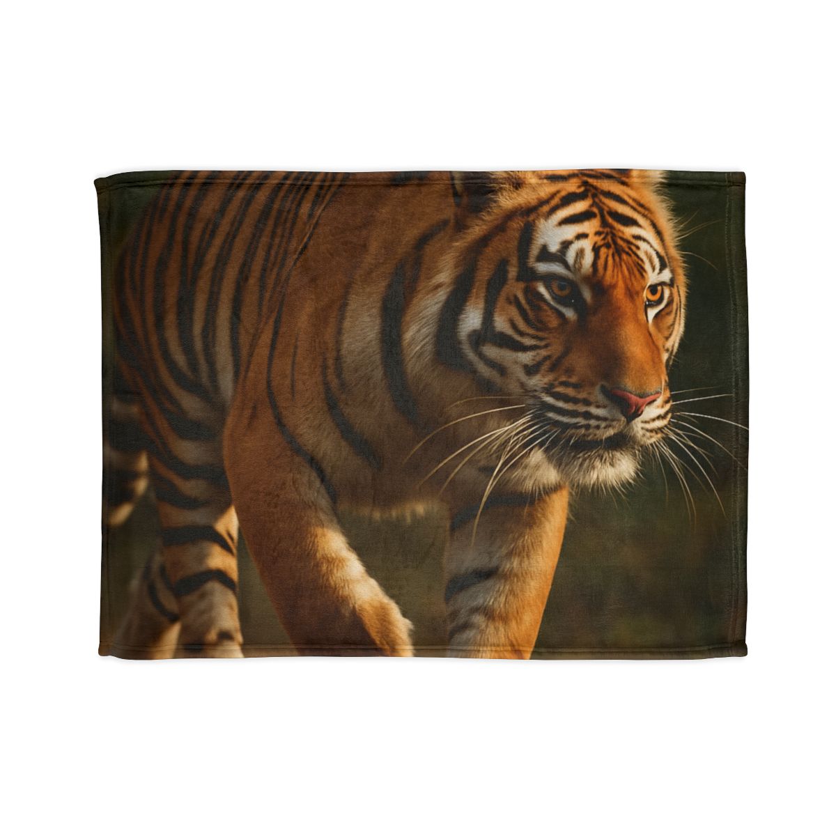 Forest Stalker Bengal Tiger personalized cozy blankets