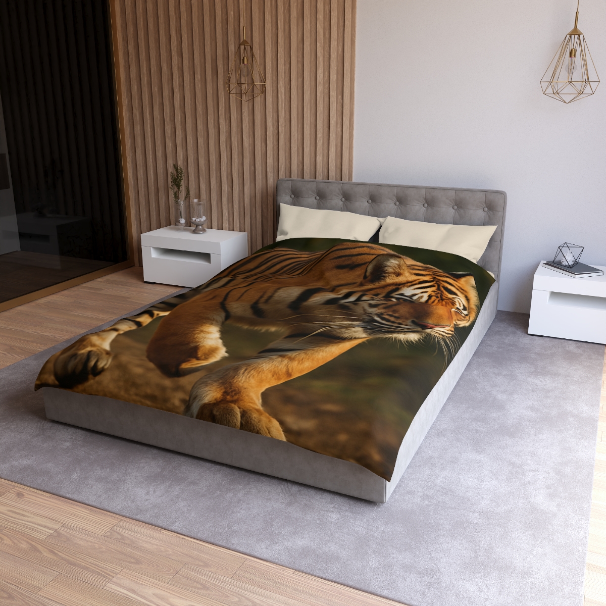 Forest Stalker Bengal Tiger custom duvets