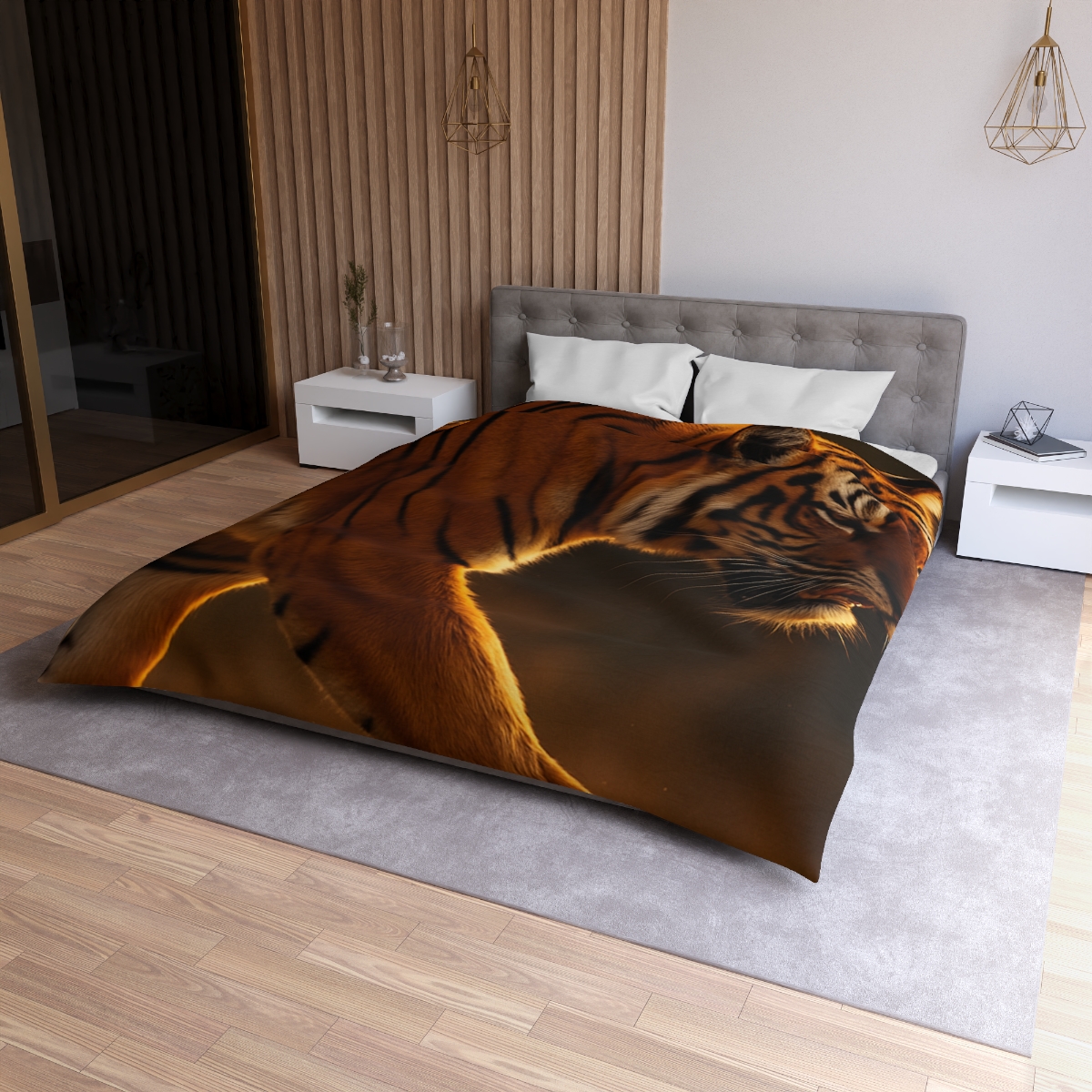 Forest Stalker Bengal Tiger personalized bedding duvets