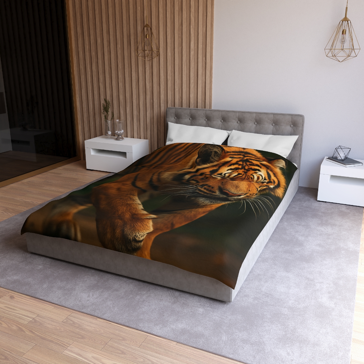 Forest Stalker Bengal Tiger unique patterned duvets