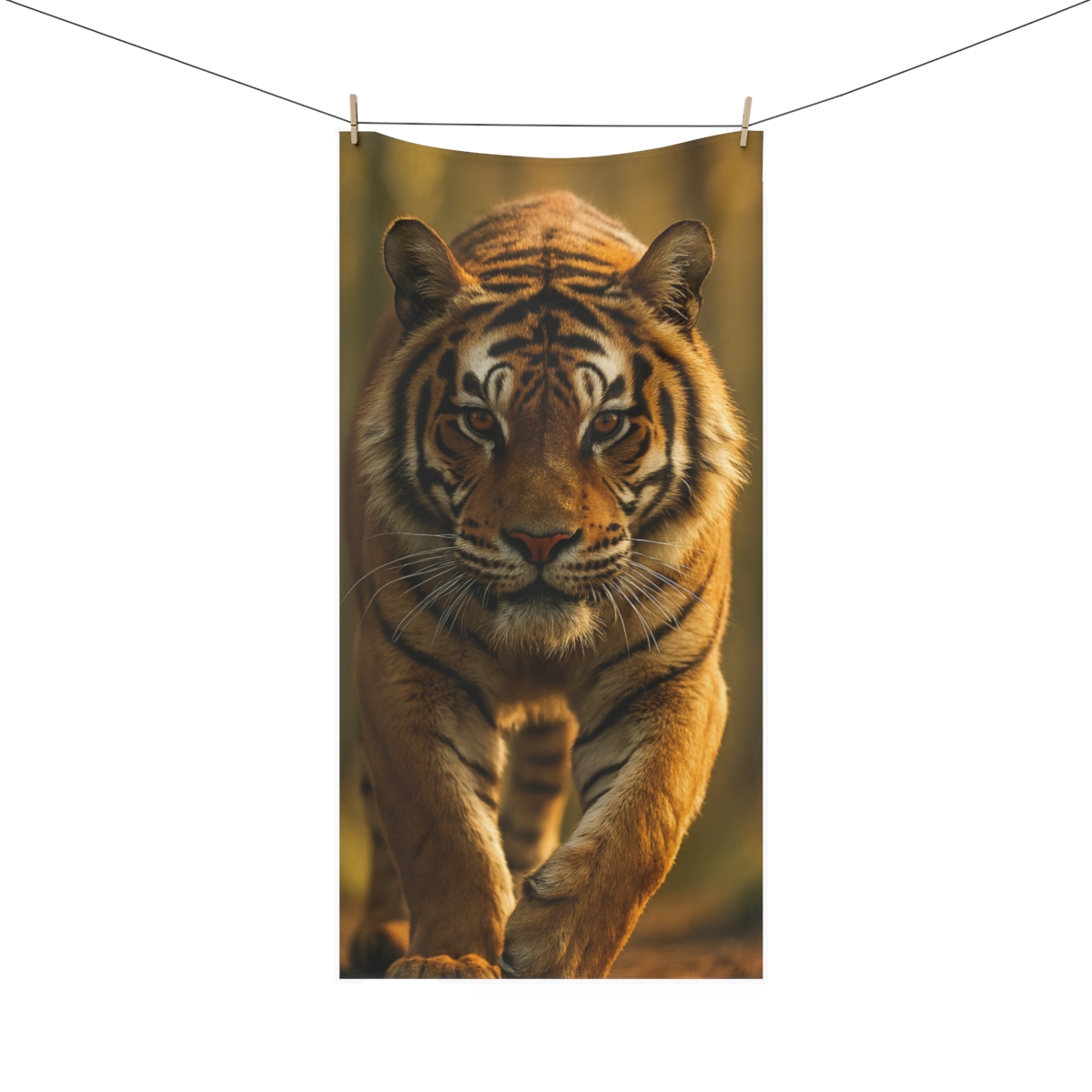 Forest Stalker Bengal Tiger stylish beach towels