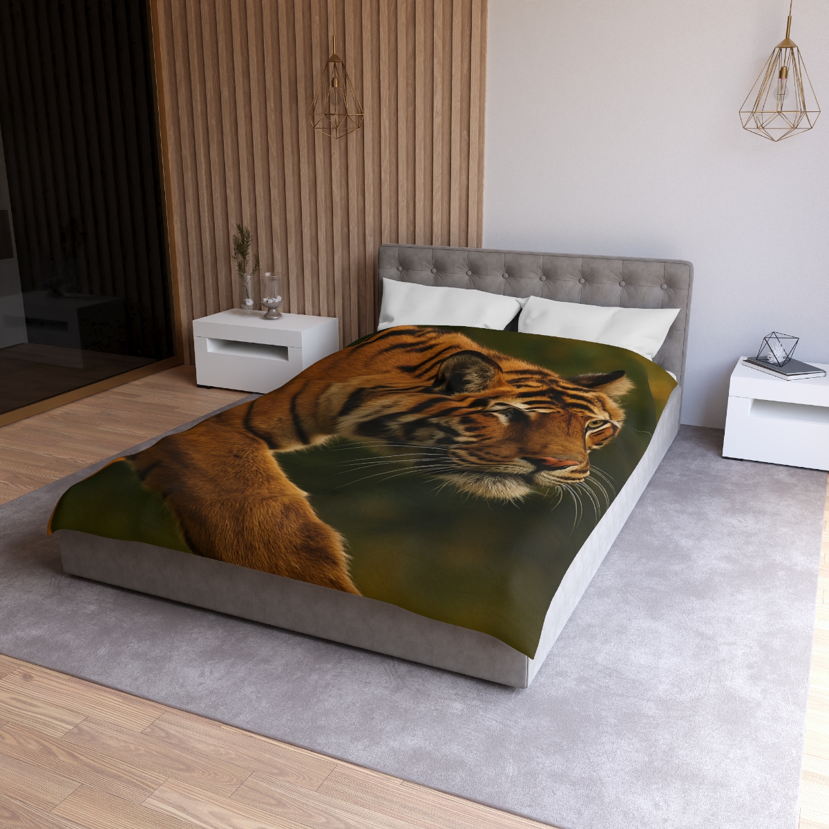 Forest Stalker Bengal Tiger unique patterned duvets