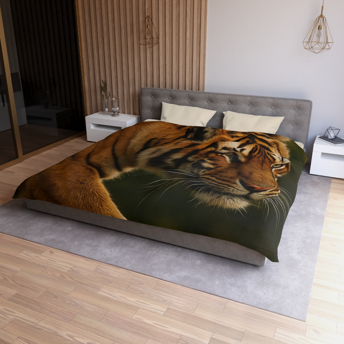 Forest Stalker Bengal Tiger unique patterned duvets