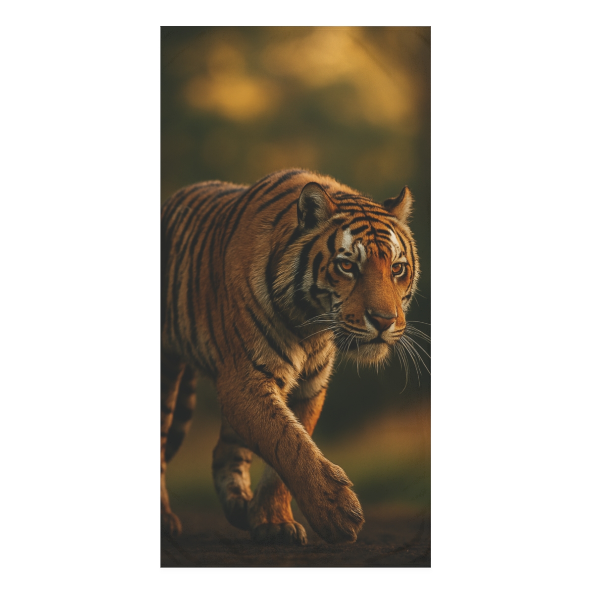 Forest Stalker Bengal Tiger custom towels