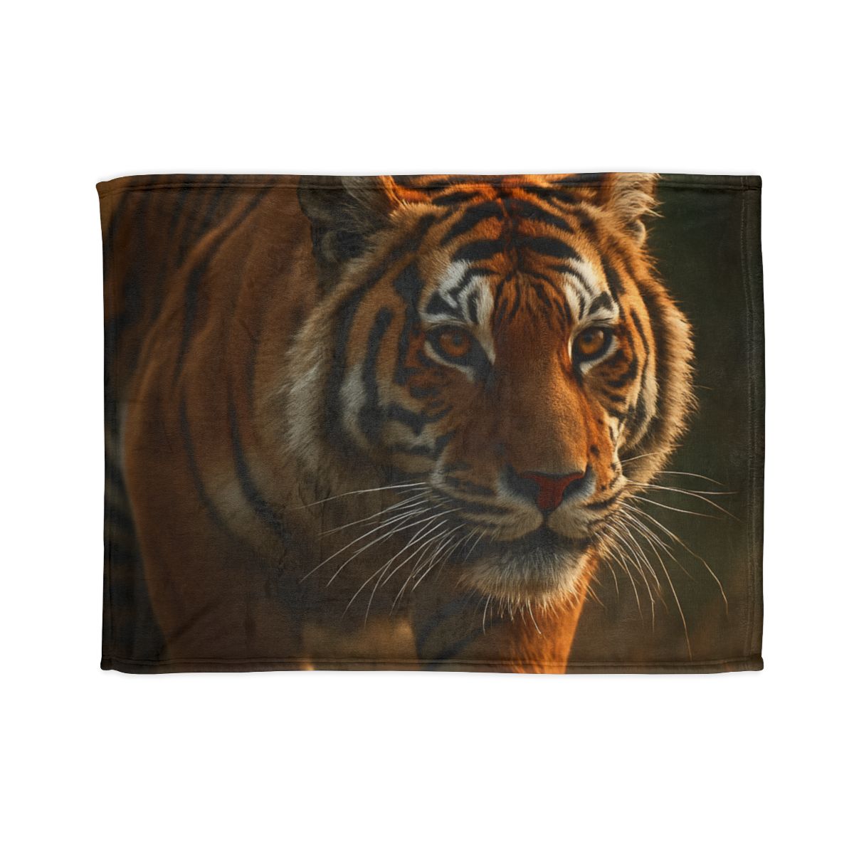 Forest Stalker Bengal Tiger personalized cozy blankets