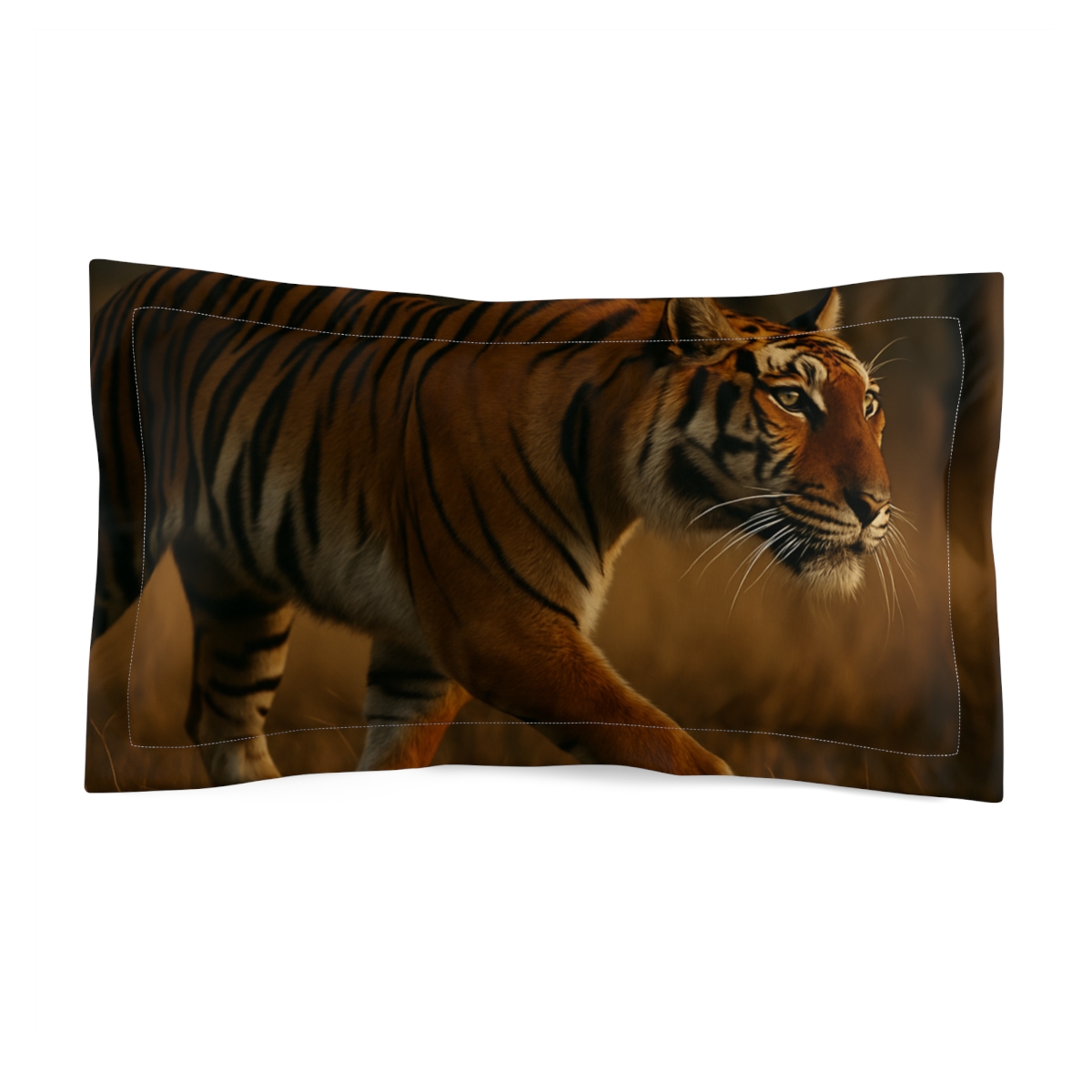 Forest Stalker Bengal Tiger stylish throw pillows