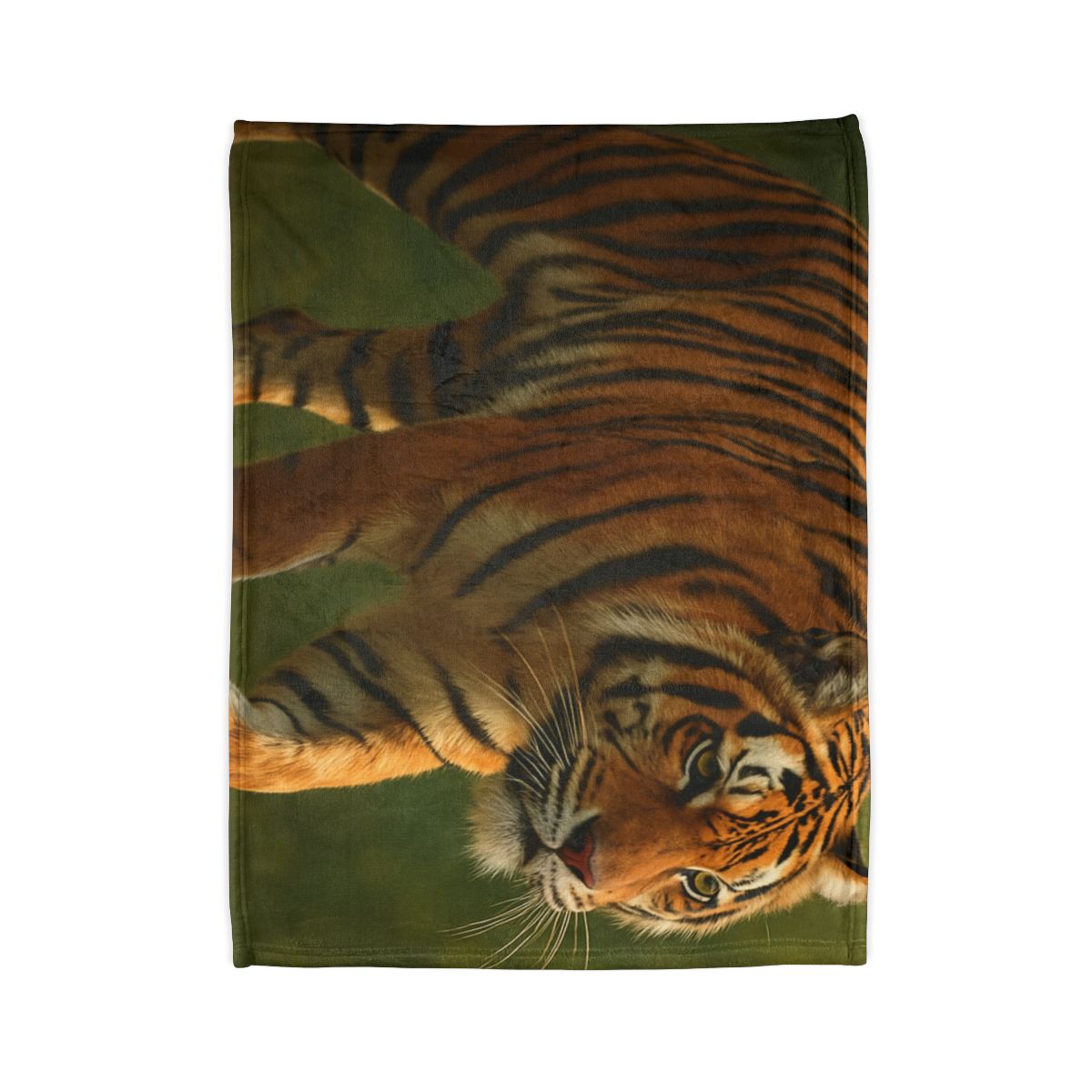 Forest Stalker Bengal Tiger soft fleece blankets