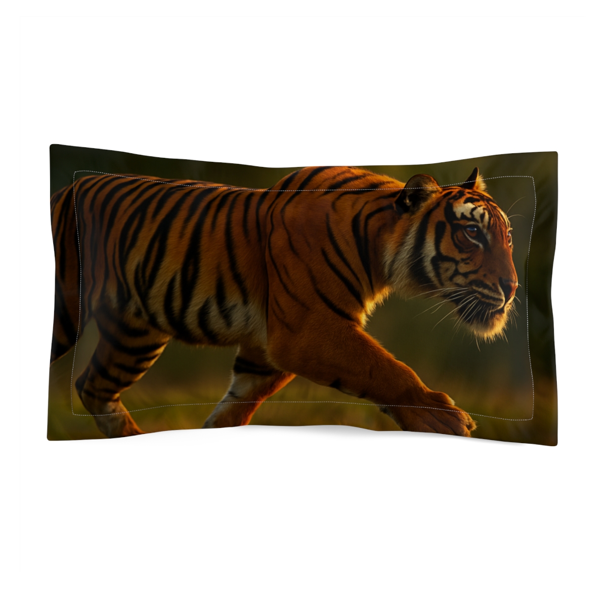 Forest Stalker Bengal Tiger comfortable bed pillows