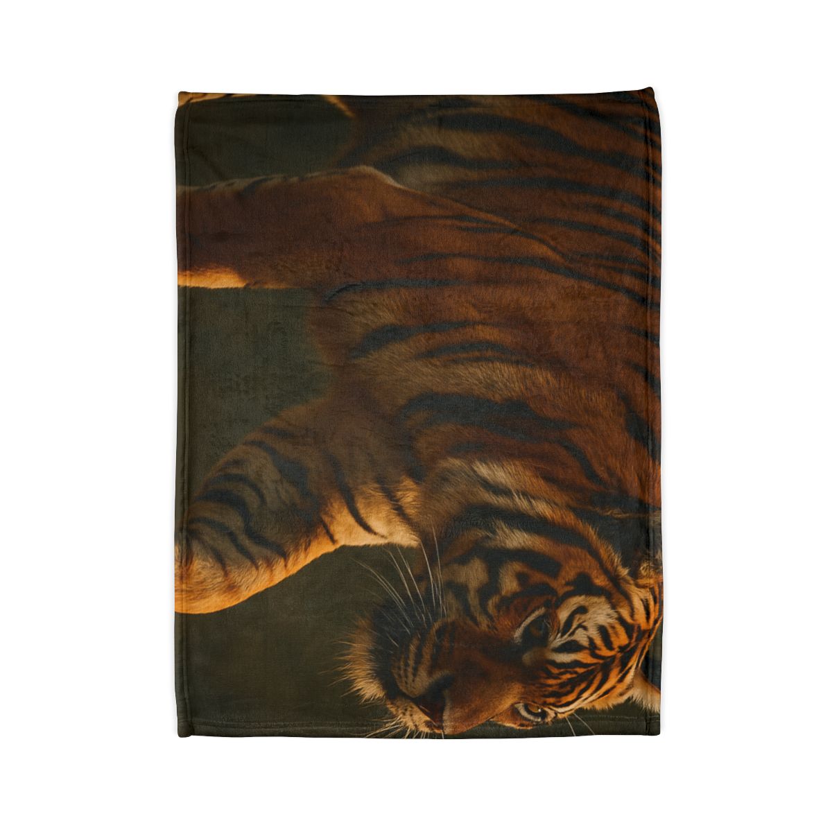 Forest Stalker Bengal Tiger personalized cozy blankets