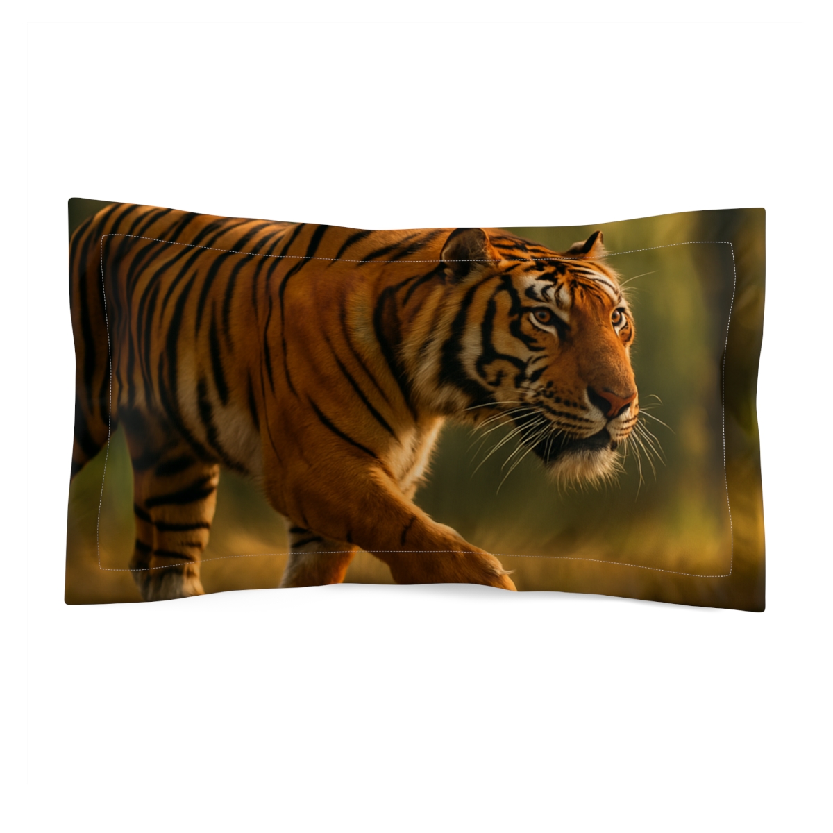 Forest Stalker Bengal Tiger designer printed pillows